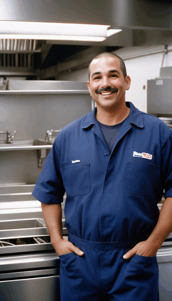 Plumber at Restaurant kitchen